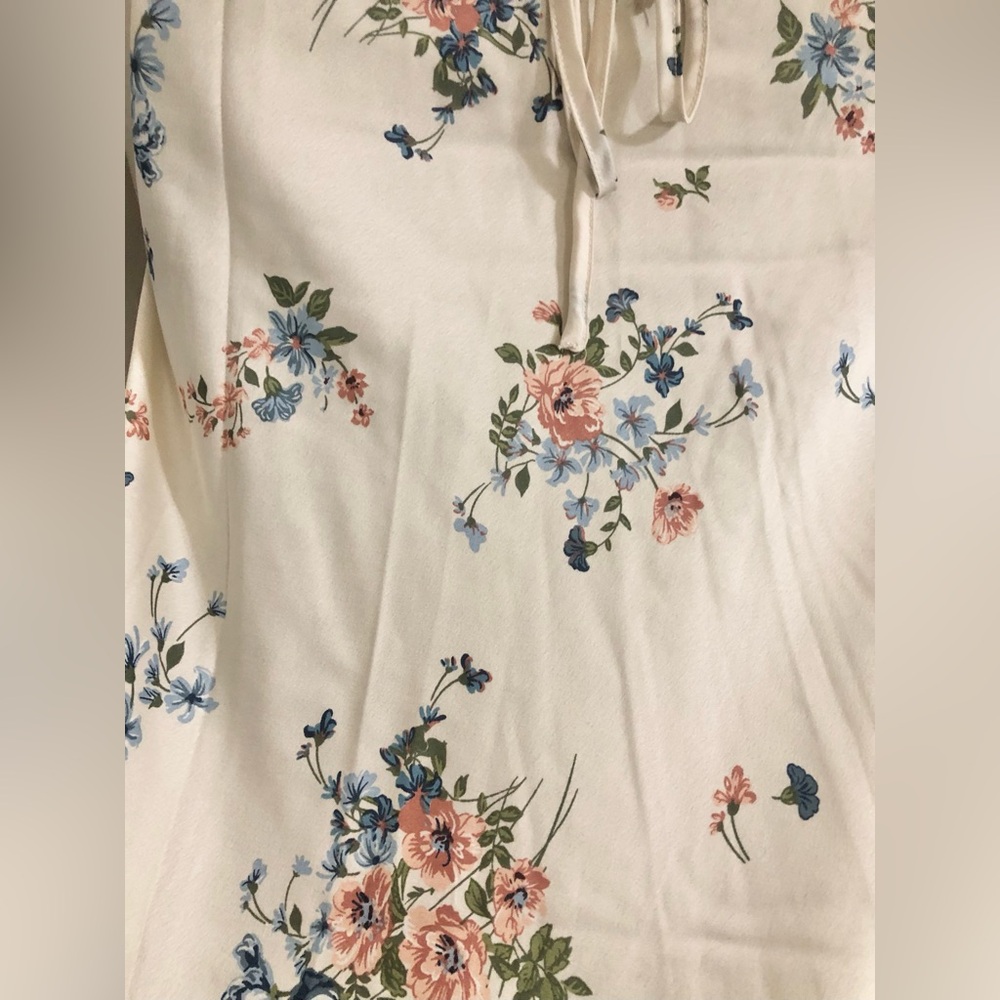 Jessica Simpson cream ditsy floral satin effect maxi dress size medium brand new - Picture 8 of 16